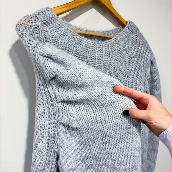 MANGO Grey  Mariposa Sweater - Picture 5 of 9